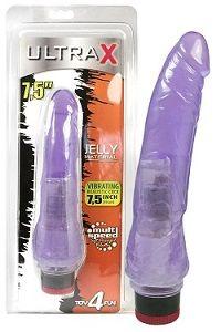 Wibrator Ultra X Vibrator Jelly Purple 7.5